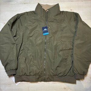 Armadillo Waterproof Men's Fleece-Lined Dragon Green Jacket Size XL